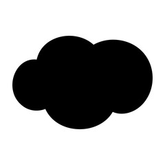 Toy cloud icon vector. Baby clouds illustration sign. Cloud symbol or logo.