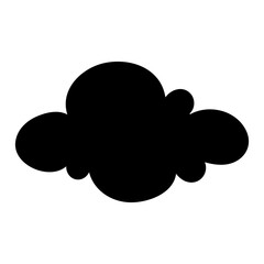 Toy cloud icon vector. Baby clouds illustration sign. Cloud symbol or logo.