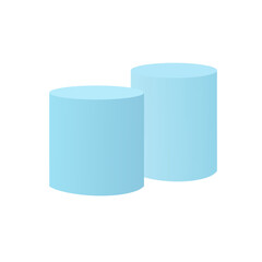 Cylinder podium stage 