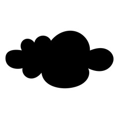 Toy cloud icon vector. Baby clouds illustration sign. Cloud symbol or logo.