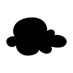 Toy cloud icon vector. Baby clouds illustration sign. Cloud symbol or logo.