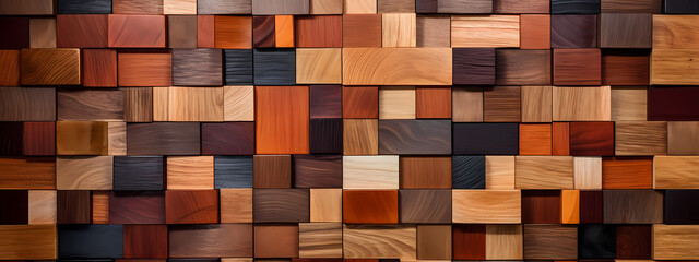 An artistic composition featuring an assortment of wood types