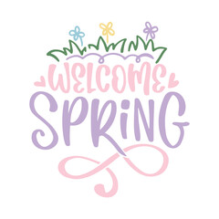Spring Lettering Quotes and Phrases For Printable Posters, Cards, Tote Bags Or T-Shirt Design. Spring Season Quotes And Saying