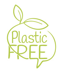 Plastic free calligraphic calligraphic label