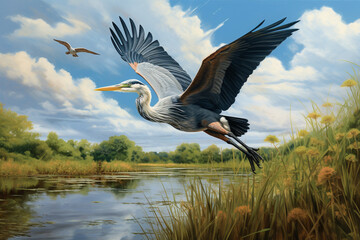 great blue heron