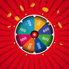 Lucky Draw cash prize spinner 