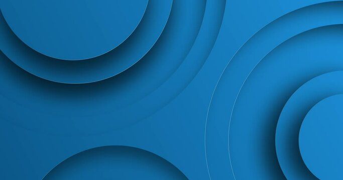 creative abstract 3d circle curve geometry motion graphics animation blue background