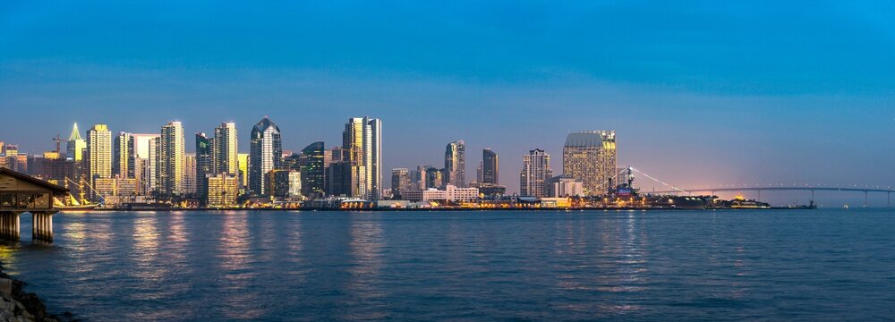 4K Image: San Diego Morning Skyline at Dawn, California