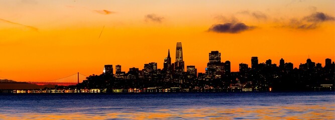4K Image: San Francisco Morning Silhouette Panorama