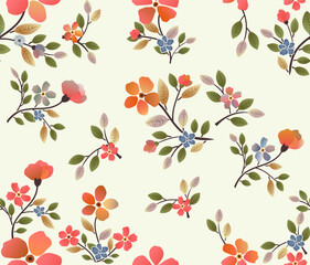 Floral cottage core style pattern 