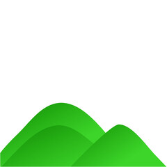 Green hill vektor illustration