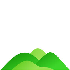 Green hill vektor illustration