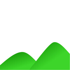 Green hill vektor illustration