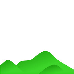 Green hill vektor illustration