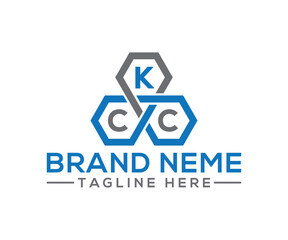 kcc logo design vector template 2
