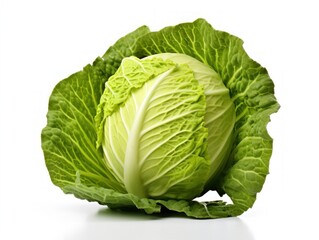 Obraz premium Cabbage isolated on white background