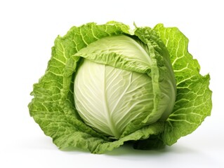 Obraz premium Cabbage isolated on white background