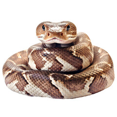 Obraz premium Ball phyton snake closeup. phyton isolated on transparent