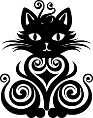 Obraz premium Cat - High Quality Vector Logo - Vector illustration ideal for T-shirt graphic