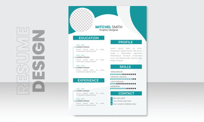 Resume and Cover Letter Template, Minimalist resume cv template, professional jobs resumes