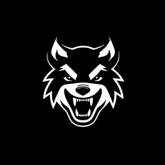 Fototapeta premium Dog | Black and White Vector illustration