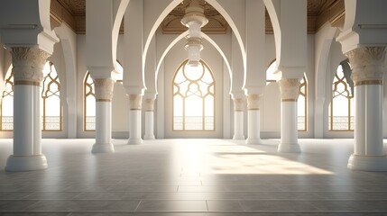 Fototapeta na wymiar interior of the mosque