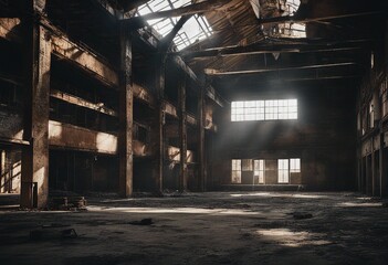 Derelict Factory Building in Urban Decay