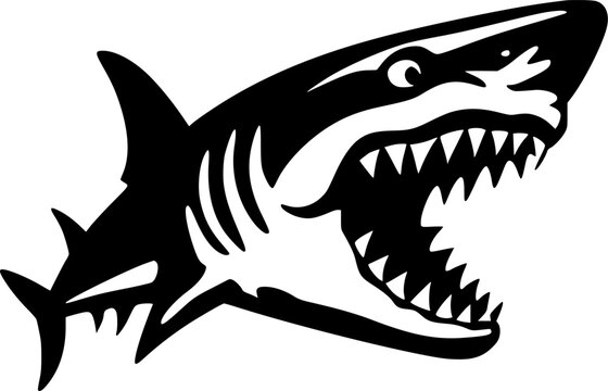 recommend clip art: Shark - High Quality Vector Logo - Vector illustration ideal for T-shirt graphic