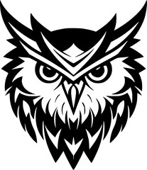 Fototapeta premium Owl | Minimalist and Simple Silhouette - Vector illustration