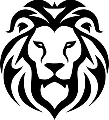 Lion | Minimalist and Simple Silhouette - Vector illustration