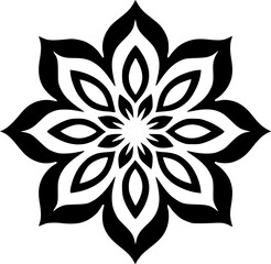 Obraz premium Mandala | Black and White Vector illustration