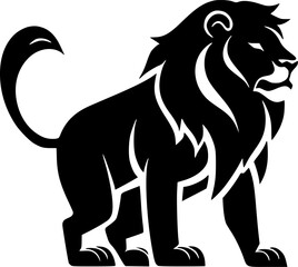 Lion - Minimalist and Flat Logo - Vector illustration
