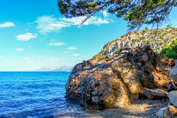 Croatian landscape, Adriatic Sea, photo for photo wallpaper