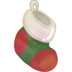 Christmas Cute Vibrant Christmas Sock Papercraft