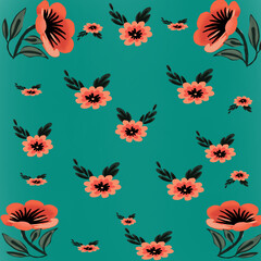 Obraz premium seamless floral pattern