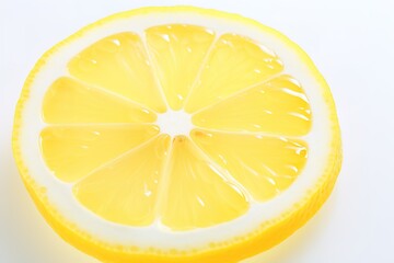 fresh and delicious lemon isolated on white background Generative AI