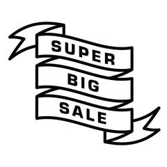 super big sale sign banner