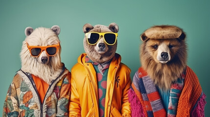 Hippie Hounds: Animals in Hippie Fashion for Vibrant Advertisements