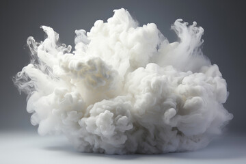 White Smoke Bursting in Grey Atmosphere