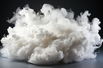 Fototapeta na wymiar Ethereal Clouds: Explosive White Smoke