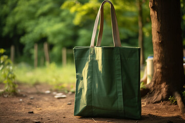 Sustainable Shopping Recycling bags - Ai generated - Generative Ai	