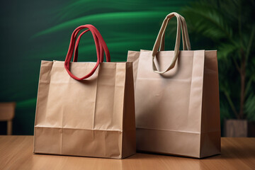 Sustainable Shopping Recycling bags - Ai generated - Generative Ai	