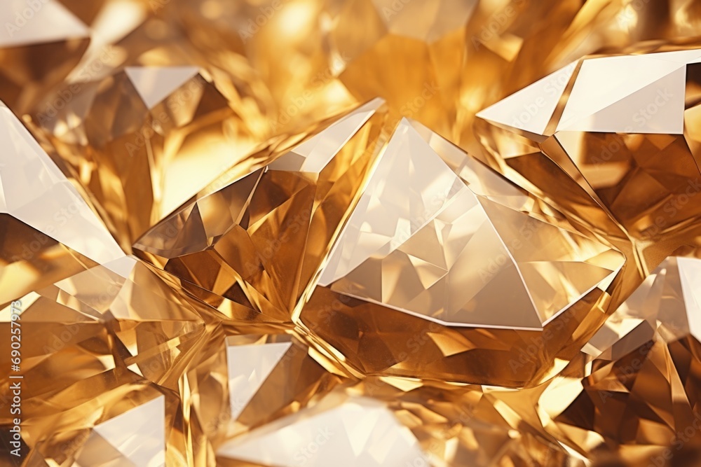 Aufkleber A stack of sparkling diamonds. Perfect for adding a touch of luxury and glamour to any project