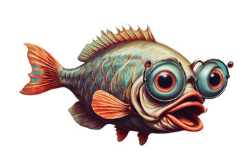 Mad Smiling Fish (PNG 10800x7200)