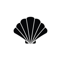 Shell vector icon Scallop logo sign