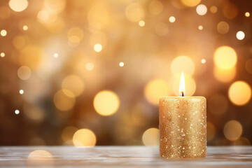 Celebration holiday night christmas candlelight background dark fire decorative bright candle