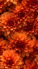 Wallpaper that captures the warmth and richness of autumn blossoms, background image, generative AI