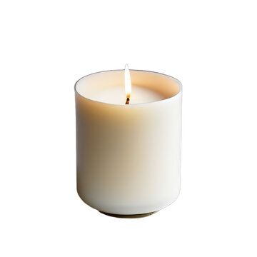 candle on transparent or white background, png