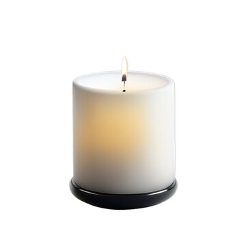 candle on transparent or white background, png