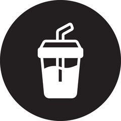 soda glyph icon